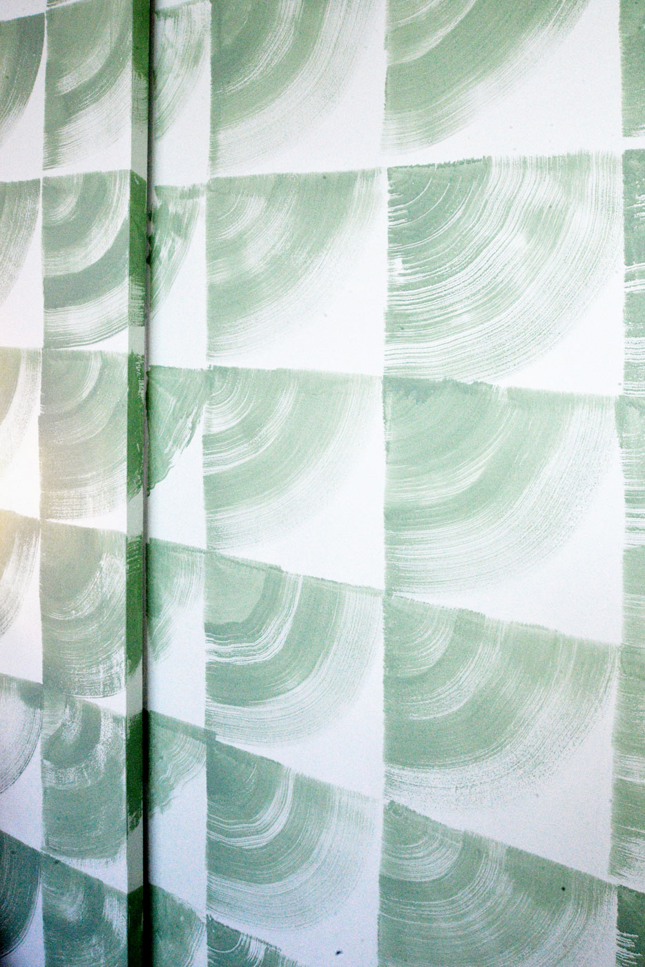Alvaro Ilizarbe, Hand Painted mural/wallpaper, 2017, Dimensions variable