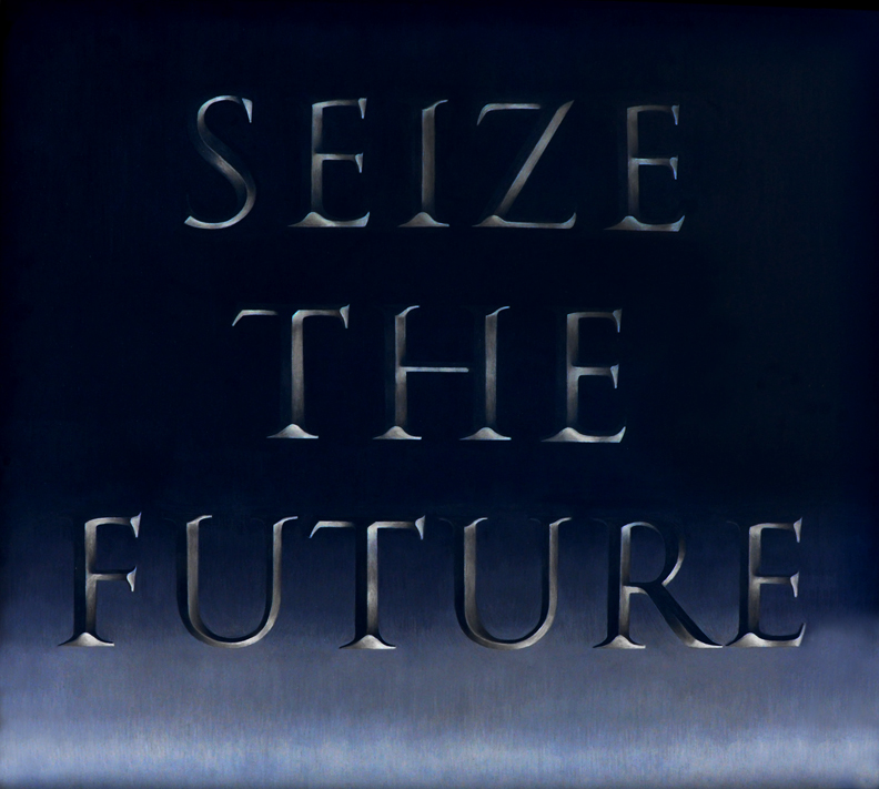 Seize The Future, 2010, color pencil on paper, 34 x 32 inches