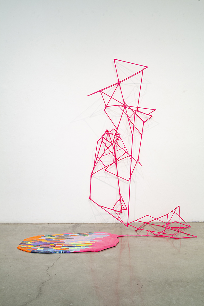 Rochelle Botello, Mouth Full Of Horses, 2024, Cardboard, tape, wood and paper