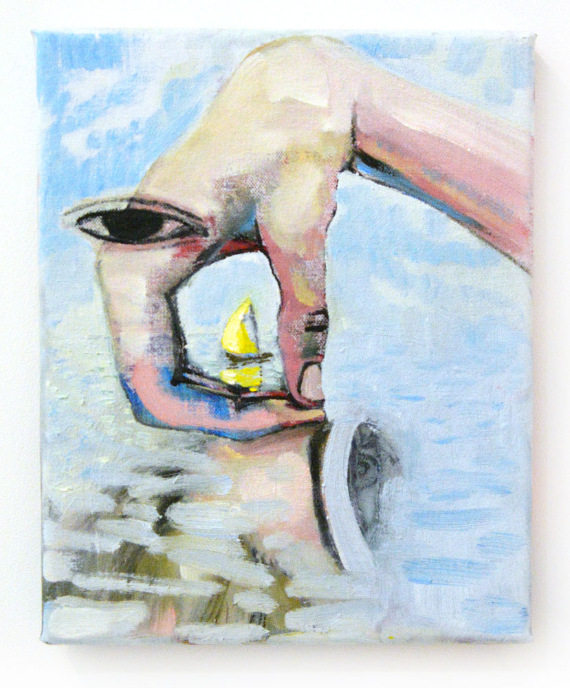 Marty Schnapf, Untitled, 2019, oil and charcoal on canvas, 10 x 8 inches