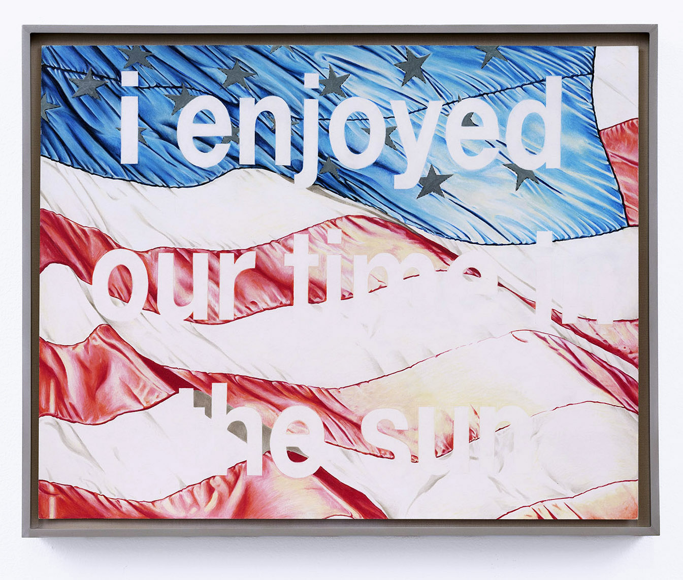 Doug Crocco, I Enjoyed Our Time in The Sun, 2012, color pencil on paper, 19 x 24 inches, 20.5 x 25.5 inches framed