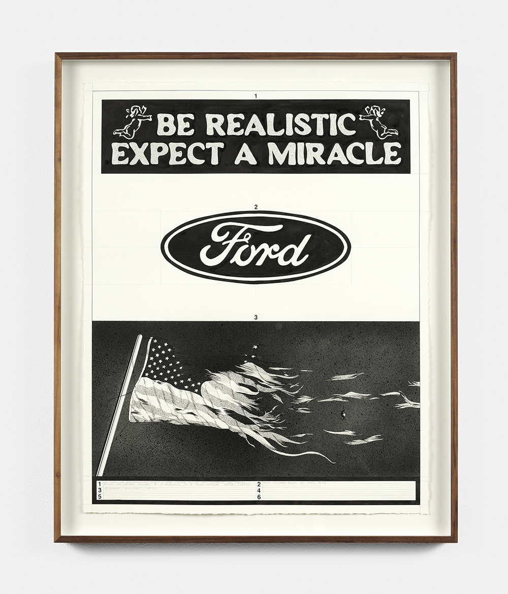 Jaime Muñoz, Miracle, 2024, Sumi ink on paper, 28 x 23 inches, Photography: Chris Young