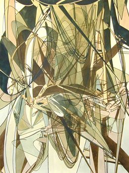 Chris Finley, Untitled (Elipse #4), 2005, Acrylic ink on rag paper, 29 1/2 x 21 1/2 inches